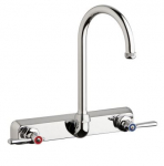 Chicago Faucets W8W-GN2AE1-369ABCP Workboard Faucet, 8'' Wall